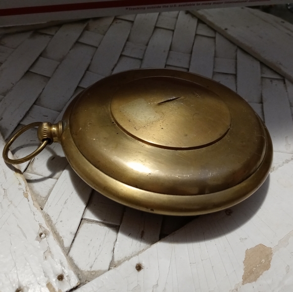 🏬🕙VINTAGE BRASS QUARTZ CLOCK🐼🗻 - Picture 5 of 9